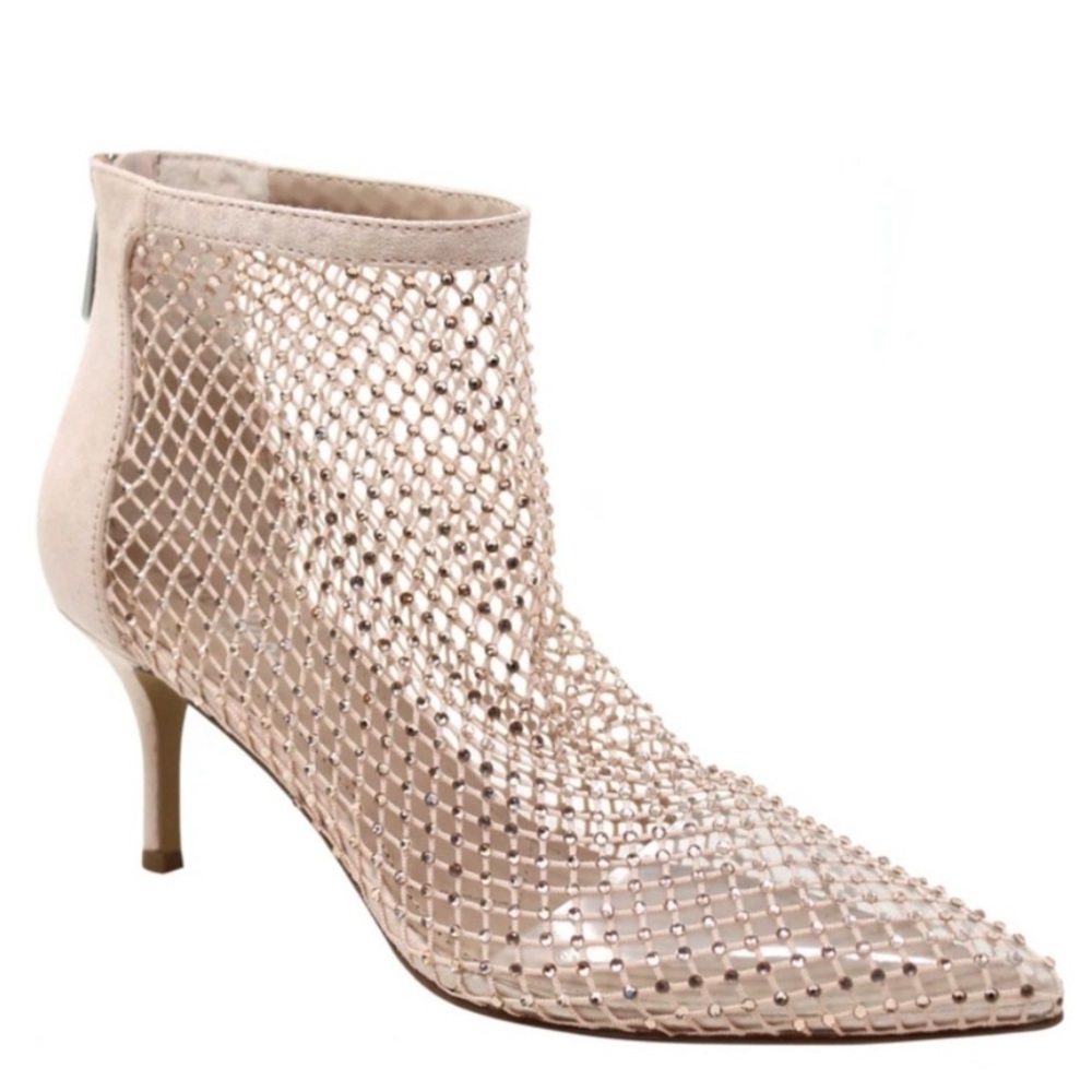 Charles David NWT NO BOX Elegant Beige Mesh Ankle Boots